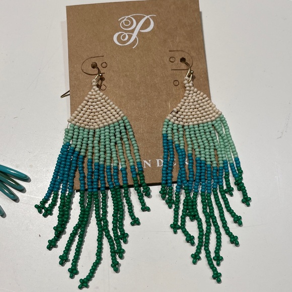 4 Colorful Earring Set with Beads and Tassels by PLUNDER 4/$40 - Picture 4 of 6